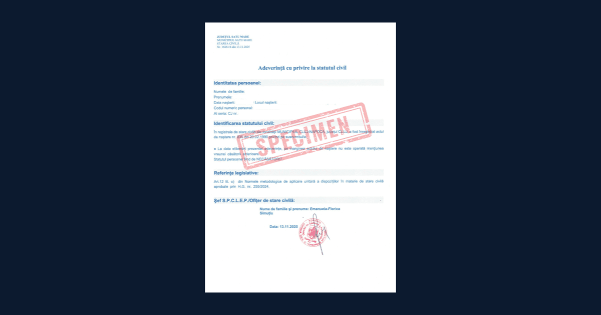 Valabilitate Certificat de Celibat: 6 Luni în România, 90 de Zile în Străinătate