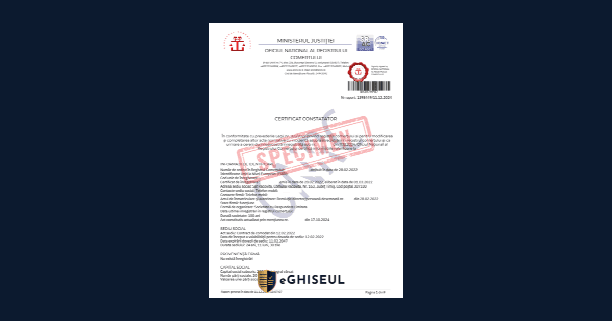 Certificat Constatator pentru Notar: Ce Tip Îți Cere și Cum Îl Obții