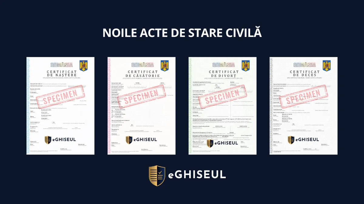 Cum Vor Arăta Noile Documente de Stare Civilă (2025)