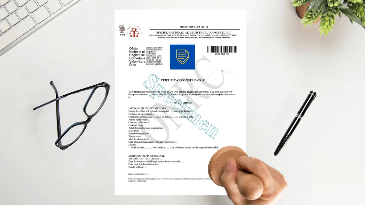 Eliberare Certificat Constatator de la ONRC: Ghid Complet