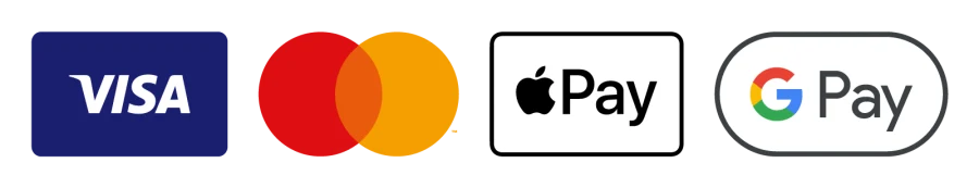 Metode de plată acceptate: Visa, Mastercard, Apple Pay, Google Pay